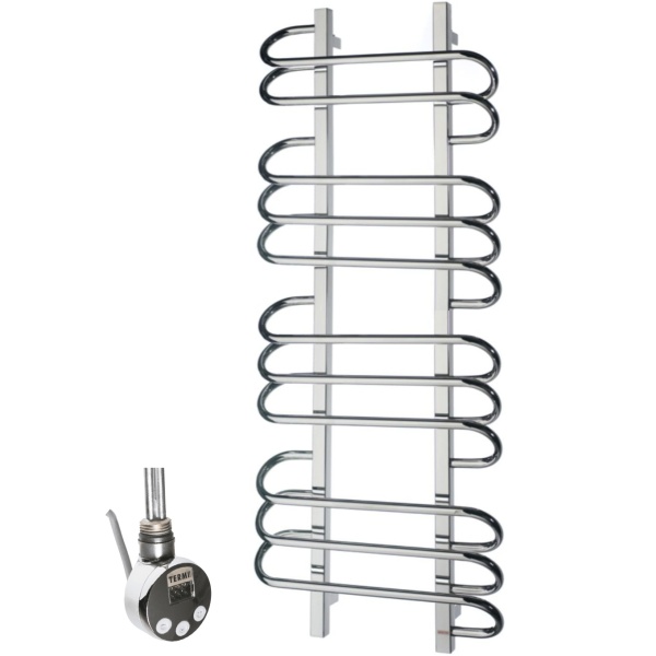 Полотенцесушитель ГРОТА RIVOLO 50/120 ТЭН хром