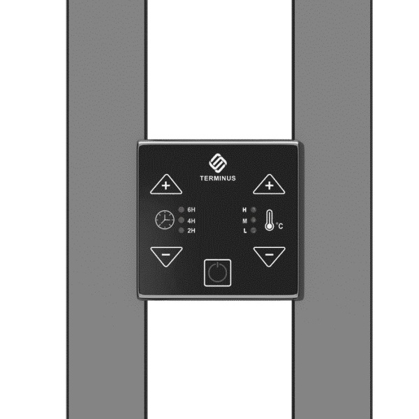 Полотенцесушитель с/т Terminus Электро Стойка DUO ПРОФИЛЬ 1600 RAL9003 белый матовый - фото и схемы подключения