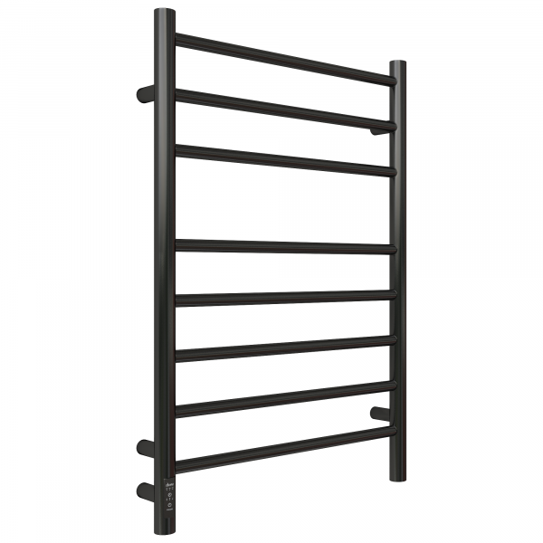 Полотенцесушитель Электрич. с/т GROIS Laura GR-132 500x 800 RAL 9005 П8 L черный матовый - фото и схемы подключения