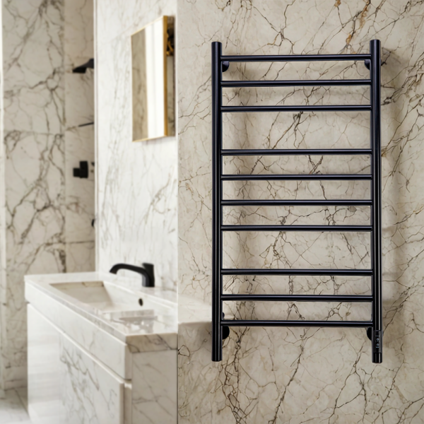 Полотенцесушитель электрический с/т Comfysan Люси (Luce) EC-10 100/50, черный - фото и схемы подключения