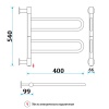 Полотенцесушитель Электрич. Energy U chrome G2K 24W - фото и схемы подключения