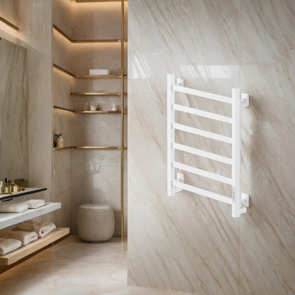 Полотенцесушитель электрический с/т Comfysan Рома-К (Roma-K) EC-6 60/40, белый - фото и схемы подключения