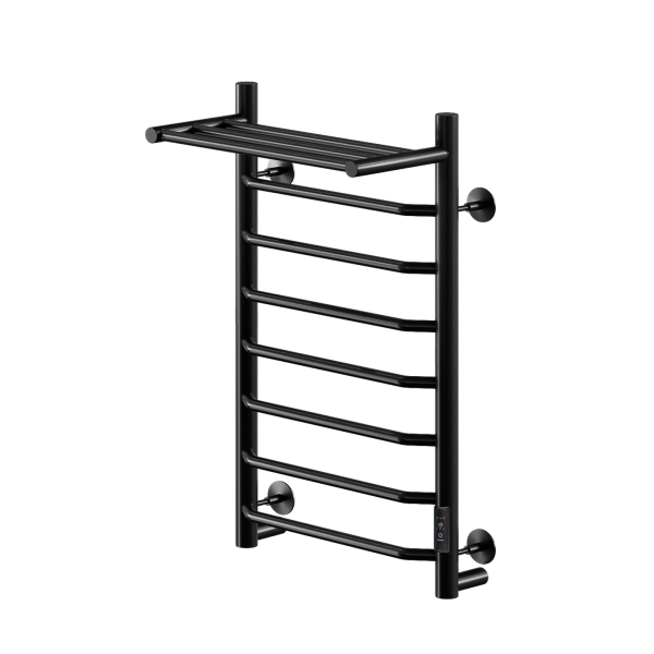 Полотенцесушитель электрический с/т Comfysan Скола (Scola) EC-8 80/50 с полкой, черный - фото и схемы подключения