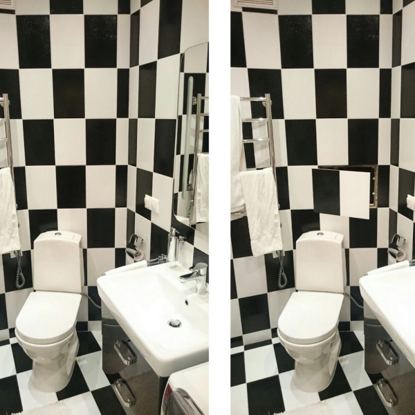 Люк под плитку Хаммер Стил 30/30 (размер дверцы 275/275, гл.45)