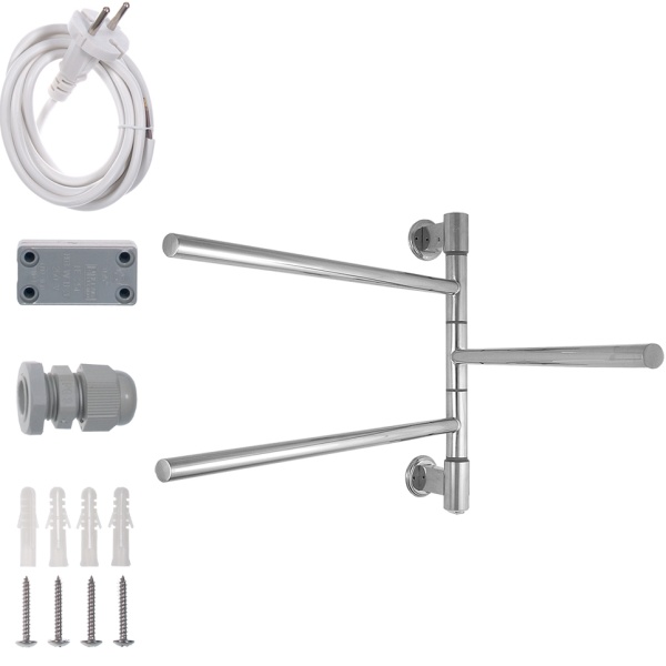 Полотенцесушитель Электрич. Energy I chrome G3 28W - фото и схемы подключения