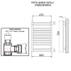 Полотенцесушитель ГРОТА QADRO 50/76,4 (758SCH040504)