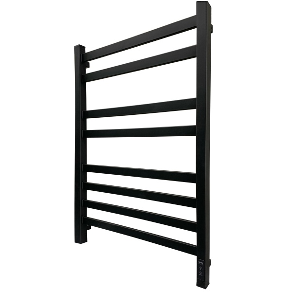 Полотенцесушитель Электрич. с/т GROIS Bruno GR-122 500/800 П8 RAL9005 U черный матовый - фото и схемы подключения