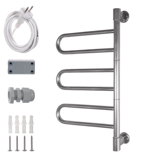 Полотенцесушитель Электрич. Energy U chrome G3K 37W - фото и схемы подключения