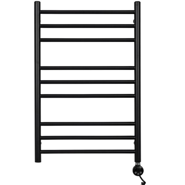 Полотенцесушитель GROIS Nail GR-008 500х800 П9 (3+3+3) RAL9005 ПТЭН черный матовый