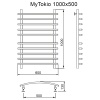 Фото Полотенцесушитель MYFREA My Tokio 100/50