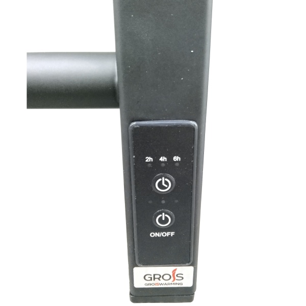 Полотенцесушитель Электрич. с/т GROIS Nex GR-111 400/600 П6 RAL9005 U черный матовый - фото и схемы подключения