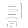 Фото Полотенцесушитель MYFREA My London (Grand) 80/40