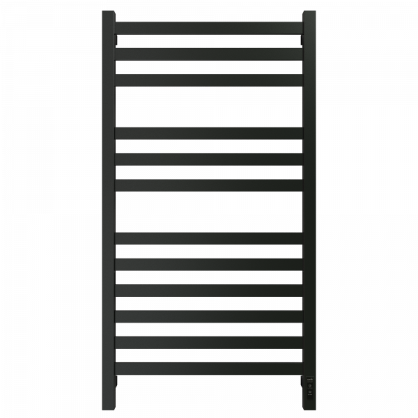 Полотенцесушитель Электрич. с/т GROIS Bruno GR-123 400х1000 П12 U RAL9005 черный матовый - фото и схемы подключения