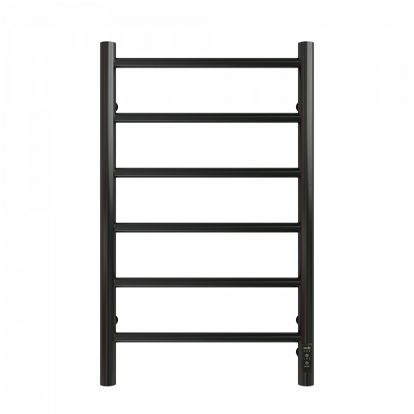 Полотенцесушитель Электрич. с/т GROIS Laura GR-131 400x 700 П6 RAL9005 R черный матовый - фото и схемы подключения