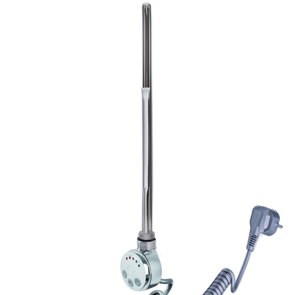 Электрический ТЭН Мег 1.0 300W хром, кабель спиральный с вилкой купить оптом по выгодной цене в Москве