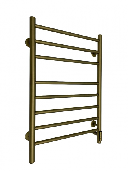 Полотенцесушитель Электрич. с/т GROIS Laura GR-132 500x 800 П8 R бронзовый - фото и схемы подключения