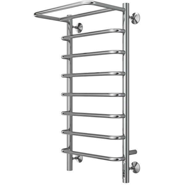 Полотенцесушитель с/т TERMINUS Электро Полка П8 400х850 (quick touch) NEW* - фото и схемы подключения