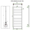 Полотенцесушитель ГРОТА BREZZA 53/120 ТЭН хром
