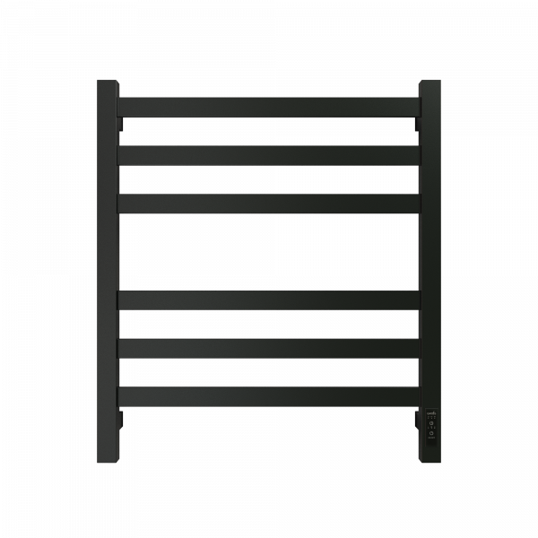 Полотенцесушитель Электрич. с/т GROIS Bruno GR-121 400/600 П6 RAL9005 U черный матовый - фото и схемы подключения