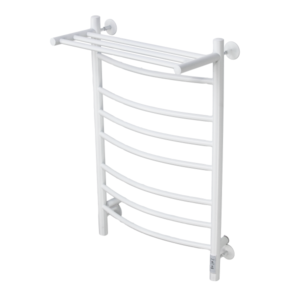 Полотенцесушитель электрический с/т Comfysan Ноуми (Noumi) EC-8 80/50 с полкой, белый - фото и схемы подключения