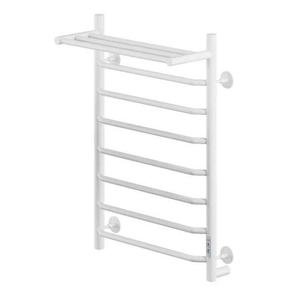 Полотенцесушитель электрический с/т Comfysan Скола (Scola) EC-8 80/50 с полкой, белый - фото и схемы подключения