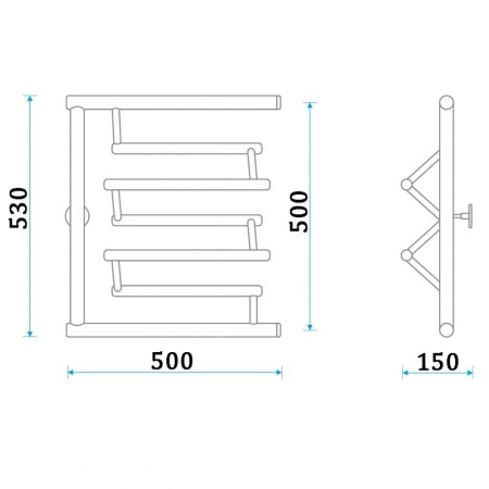 Фото Полотенцесушитель Energy Prima 500/500