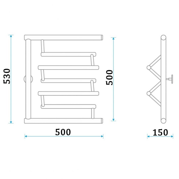 Фото Полотенцесушитель Energy Prima 500/500