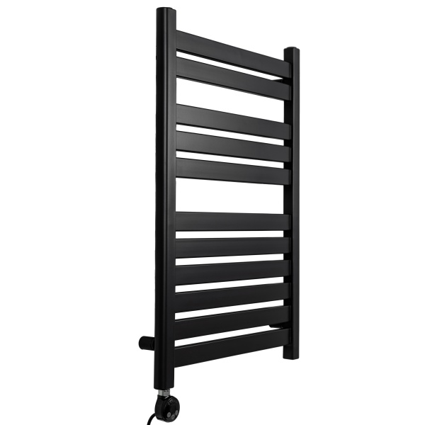 Полотенцесушитель GROIS Leila GR-017 500х800 П11 (2+3+6) RAL9005 ЛТЭН черный матовый