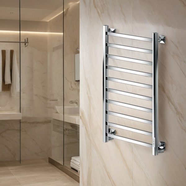 Полотенцесушитель электрический с/т Comfysan Рома-К (Roma-K) EC-10 100/40, хром - фото и схемы подключения