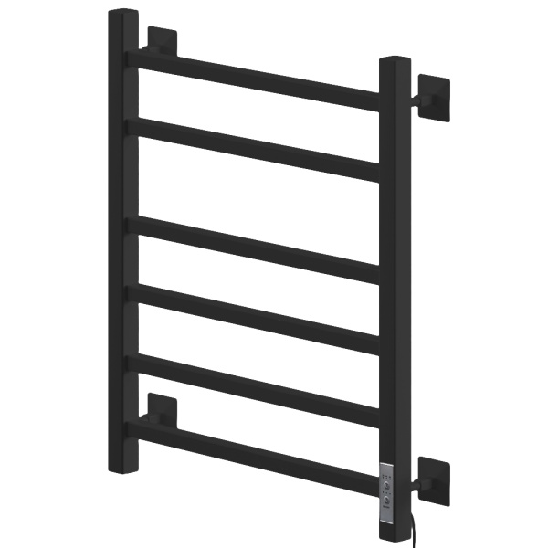 Полотенцесушитель Электрич.кабельный Ника СТЕП-2 60/50 RAL9005 черный матовый U - фото и схемы подключения