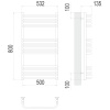 Фото Полотенцесушитель TERMINUS Стандарт Стандарт П16 500х800 NEW