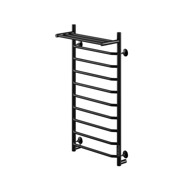 Полотенцесушитель электрический с/т Comfysan Скола (Scola) EC-10 100/40 с полкой, черный - фото и схемы подключения