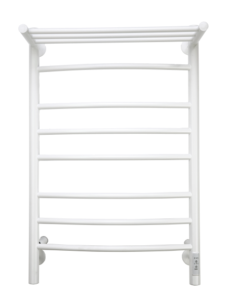 Полотенцесушитель электрический с/т Comfysan Ноуми (Noumi) EC-8 80/50 с полкой, белый - фото и схемы подключения