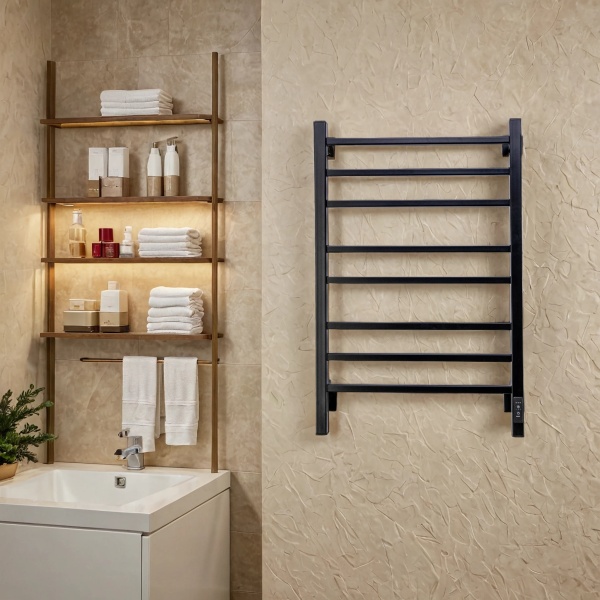 Полотенцесушитель электрический с/т Comfysan Пиоли-К (Pioli-K) EC-8 80/50, черный - фото и схемы подключения