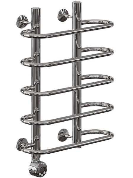 Полотенцесушитель Электрич. Ника ВИРАЖ 60/60 левый тэн СНЯТ С ПР-ВА - фото и схемы подключения