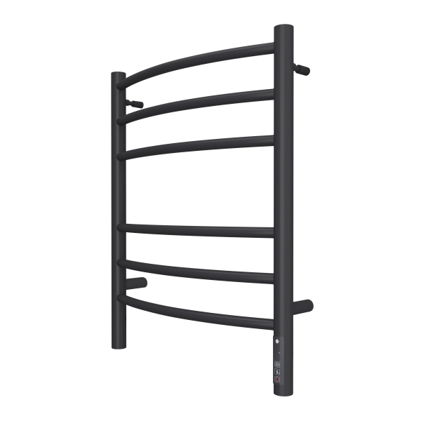 Полотенцесушитель с/т Terminus Электро КС Классик П6 450/600 (3+3)(new встр димм) 9005 черный мат - фото и схемы подключения