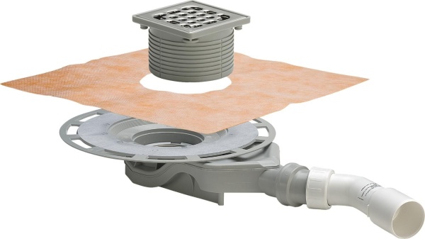 Трап под плитку гориз. ф50 сверхплоский с гидрозатвором Viega Advantix (62/4980.60) 687694