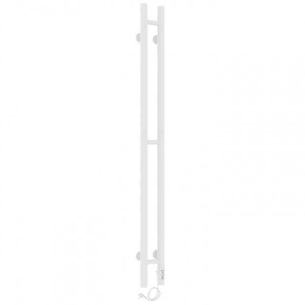 Полотенцесушитель с/т Laris Прайм Дуэт ЧК 80/1200 (КРУГ) правый тэн белый 73207631 RU - фото и схемы подключения