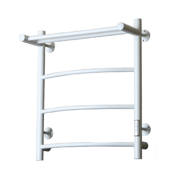 Полотенцесушитель электрический с/т Comfysan Классик (Classic) EC-4 60/50 с полкой, белый - фото и схемы подключения