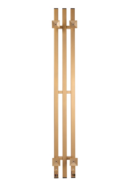 Полотенцесушитель электрический с/т Comfysan Альто-К (Alto-K) EC-3 120/12, матовое золото ЭК - фото и схемы подключения