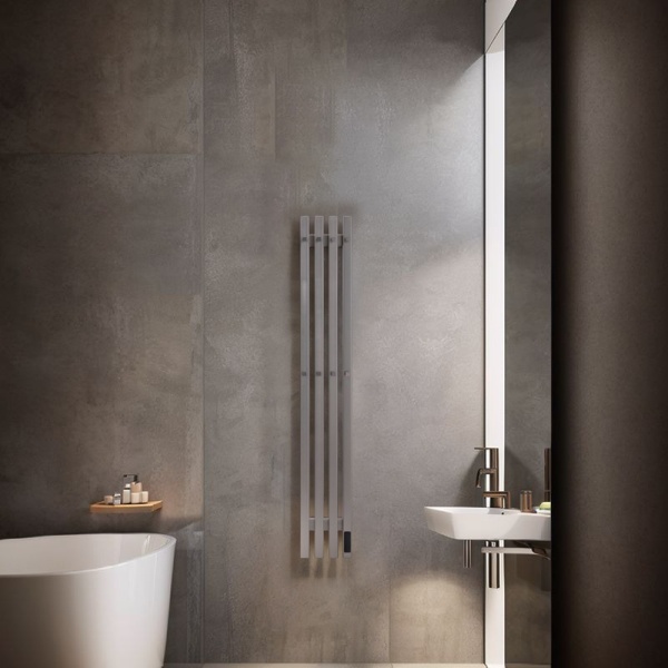 Полотенцесушитель электрический с/т Comfysan Альто-К (Alto-K) EC-4 120/18, никель, гальваника выбрать и сравнить в шоуруме или в онлайн магазине