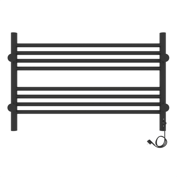 Полотенцесушитель с/т Laris Оливия ЧКЧ8 800/500 левый тэн черный матовый 73207628 RU - фото и схемы подключения