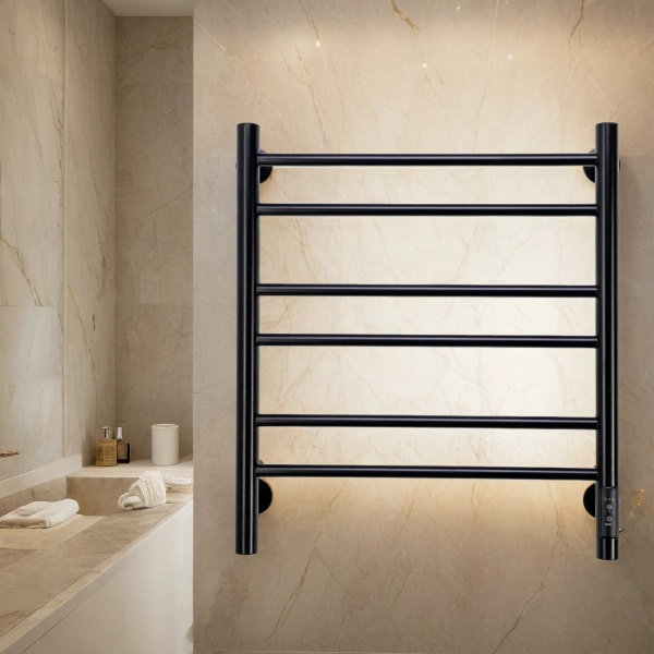 Полотенцесушитель электрический с/т Comfysan Люси (Luce) EC-6 60/50, черный - фото и схемы подключения