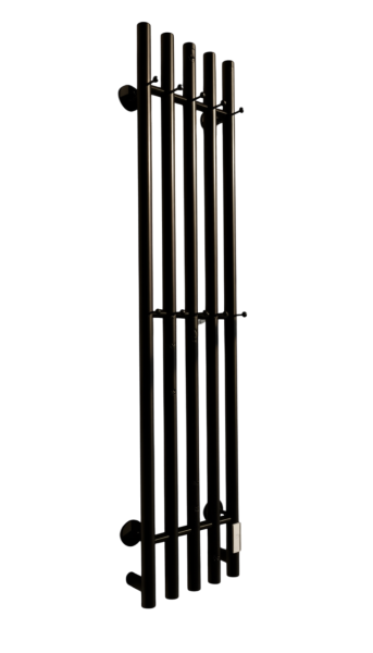 Полотенцесушитель электрический с/т Comfysan Альто (Alto) EC-5 120/24, черный ЭК - фото и схемы подключения