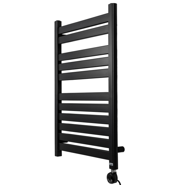 Полотенцесушитель GROIS Leila GR-017 500х800 П11 (2+3+6) RAL9005 ПТЭН черный матовый