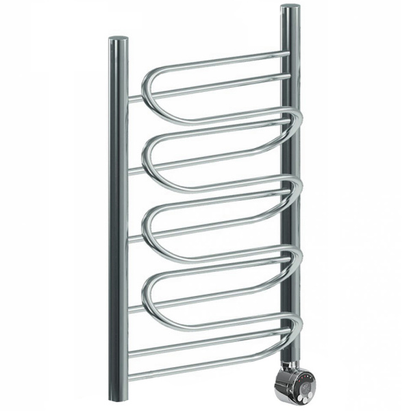 Электрический полотенцесушитель хромированный Ника CURVE Зигзаг 600x400