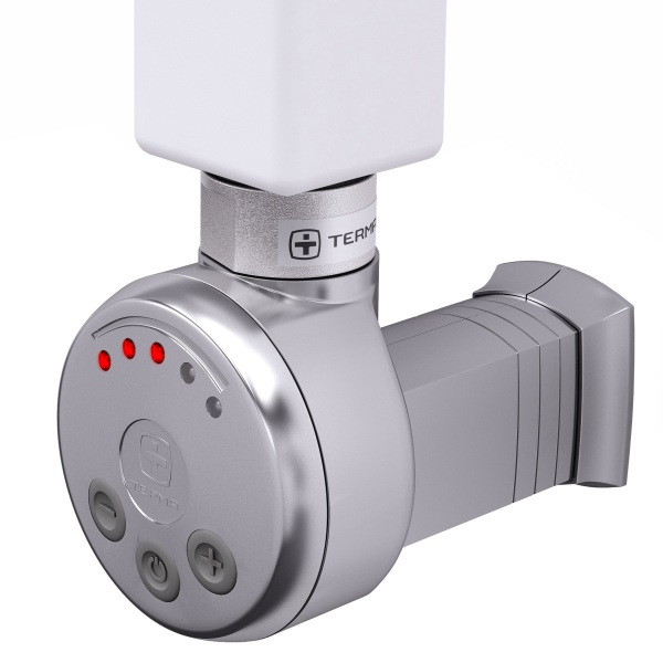 Электрический ТЭН Мег 1.0 600W Matt Antiqe Silver (покр.Ника), кабель спиральный с вилкой купить оптом по выгодной цене в Москве