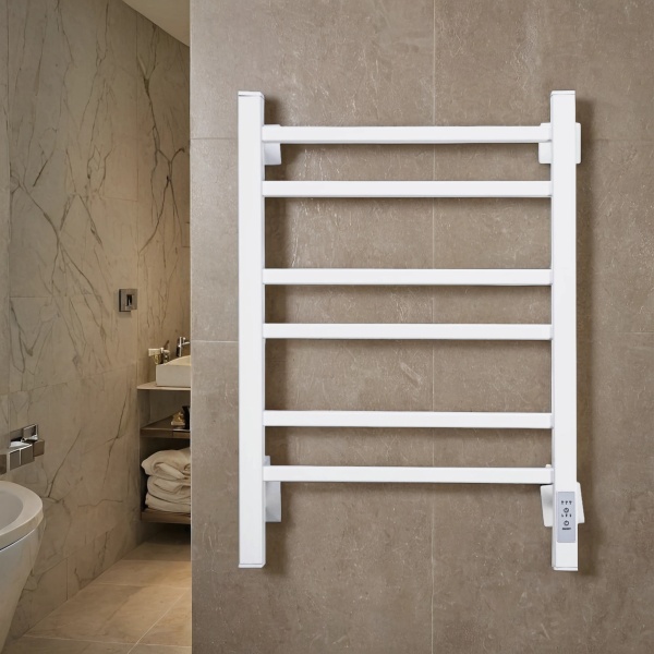 Полотенцесушитель электрический с/т Comfysan Пиоли-К (Pioli-K) EC-6 60/40, белый - фото и схемы подключения