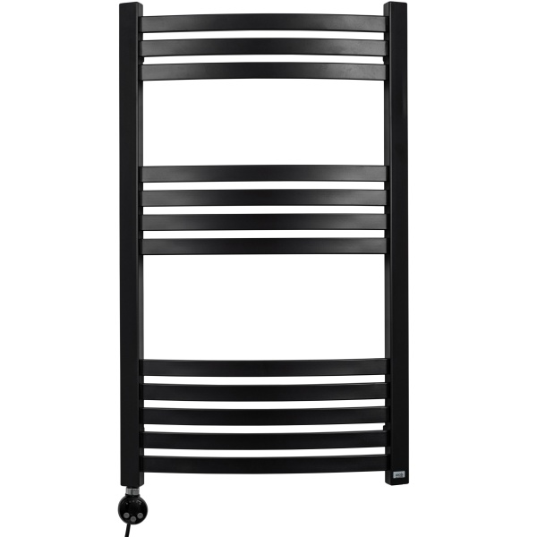 Полотенцесушитель GROIS Elvino GR-018 500х900 П12 (3+4+5) RAL9005 ЛТЭН черный матовый