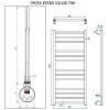 Полотенцесушитель ГРОТА ESTRO 53/120 ТЭН хром